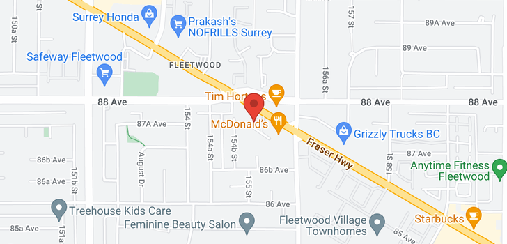 map of 102 15525 87A AVENUE
